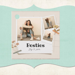 BESTIES, Photo Collage & Names BFF Favour Tags
