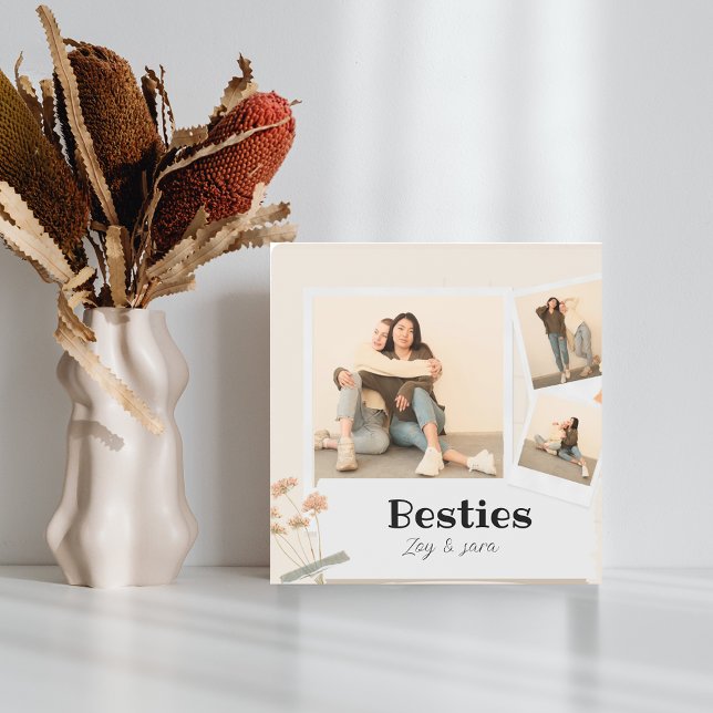 BESTIES, Photo Collage & Names | BFF  Plaque (Creator Uploaded)