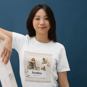 BESTIES, Photo Collage & Names   BFF  T-Shirt