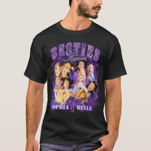 Besties Retro Bootleg Photos Rap Tee Purple Y2K