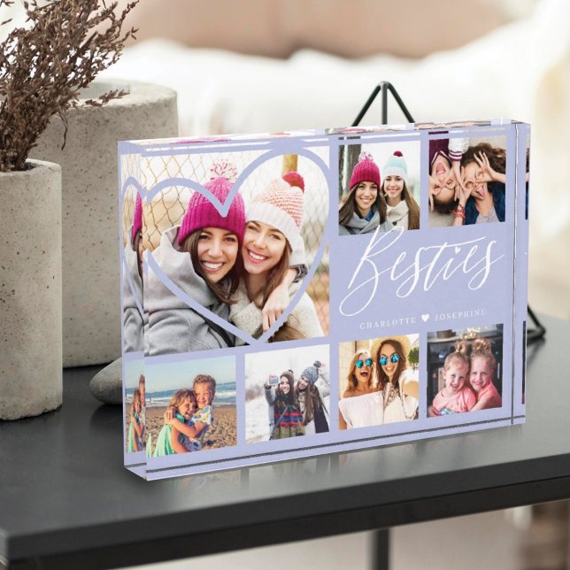 Besties Script 7 Photo Best Friends Collage Heart (Creator Uploaded)