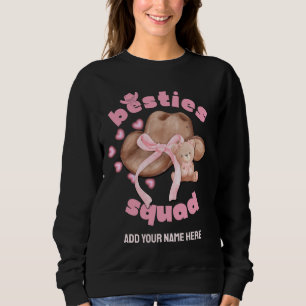 BESTIES SQUAD Western Cowgirl Coquette Sweatshirt