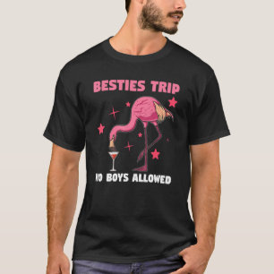 Besties Trip No Boys Allowed Travelling T-Shirt