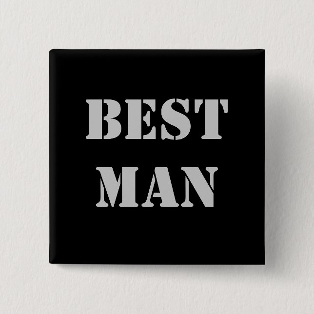 BestMan 15 Cm Square Badge (Front)