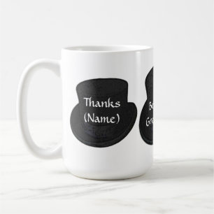 BestMan Thank You Gift - Groomsmen - Top Hat Coffee Mug