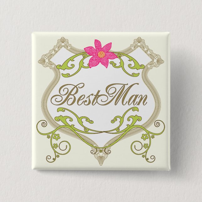 BestMan Wedding Badges (Front)