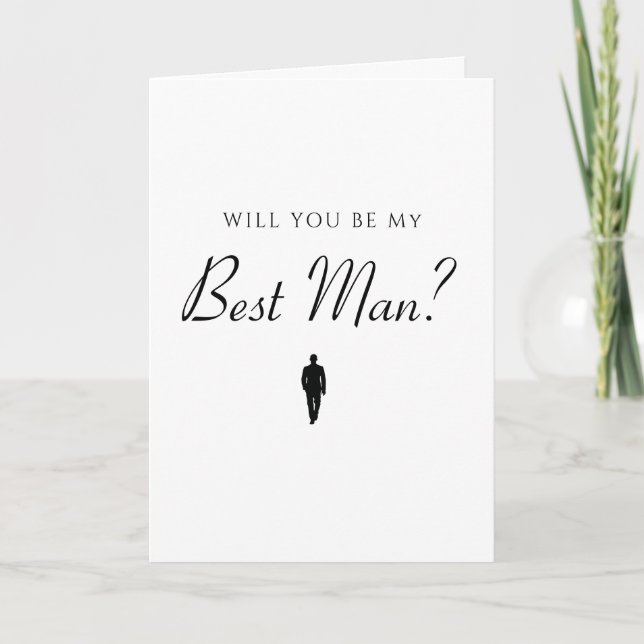 Bestman Wedding Plans Card (Front)