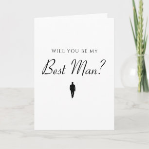 Bestman Wedding Plans Card