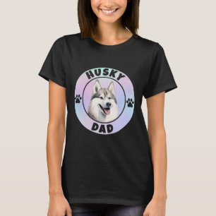 bests Siberian Husky Dad Dog Breed Pet Owner Lover T-Shirt