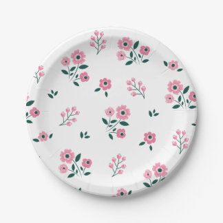 Bestseller floral background design for wedding paper plate
