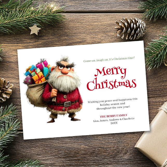 Bestseller funny Santa digital Xmas greeting card (Bestseller funny Santa digital Xmas greeting card)