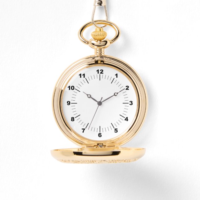 BESTSELLER! Gold Pocket Watch - Personalised  ⌚ (Front)