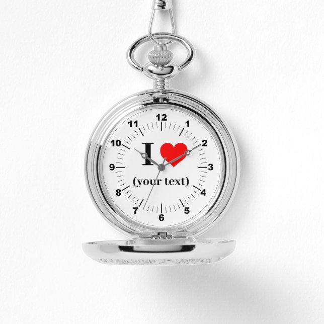 BESTSELLER! Silver Pocket Watch - Custom I❤️ (Front)