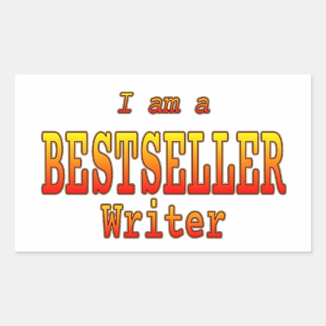 Bestseller Writer Stickers (Front)