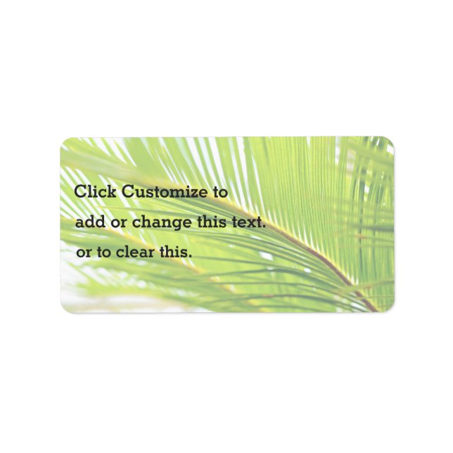 Bestselling Tree Themed Label (Front)