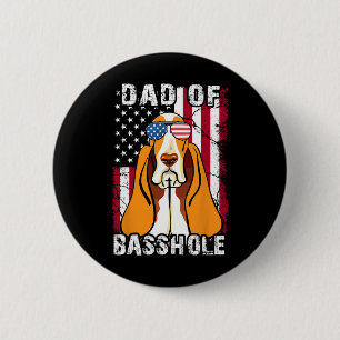 Bet-hound Father Day Gift Dad Of Bhole Dog 4th Of 6 Cm Round Badge