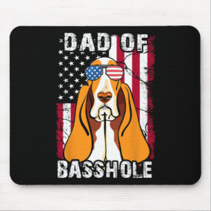 Bet-hound Father Day Gift Dad Of Bhole Dog 4th Of Mouse Mat