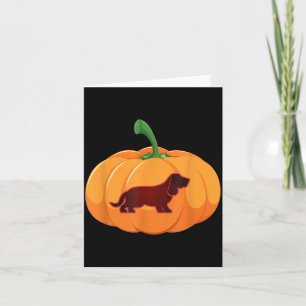 Bet Hound Halloween Dog Pumpkin Card