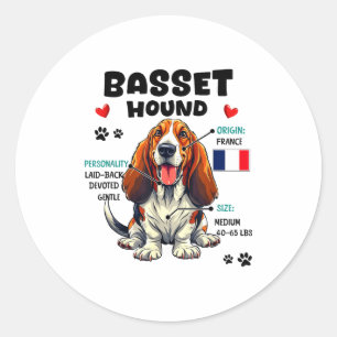 Bet Hound Owner Funny Bet Hound Lover  Classic Round Sticker