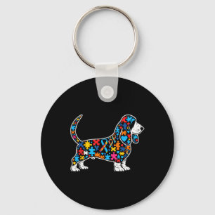 Bet Hound Puzzle Autism Awareness Autistic Womens Key Ring