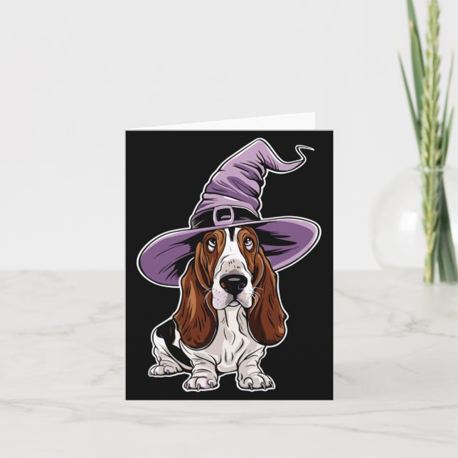 Bet Hound Witch Dog Halloween Performance Card (Front)