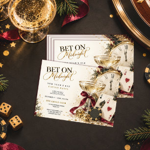 Bet On Midnight New Year’s Eve Casino Party Invitation