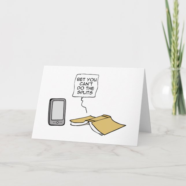 Bet you can't do the splits thank you card (Front)