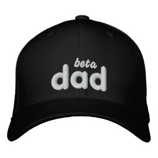Beta Dad blk hat w/rear tag