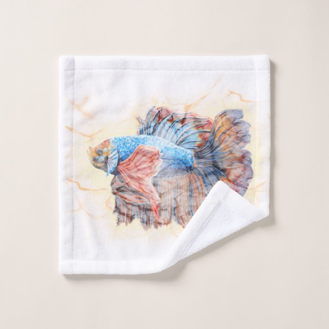 Beta fish bath towel set (Wash Cloth)