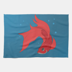 Beta Fish Tea Towel