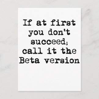 Beta Version Postcard