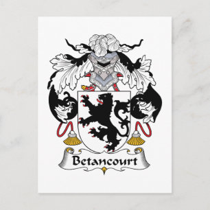 Betancourt Family Crest Postcard