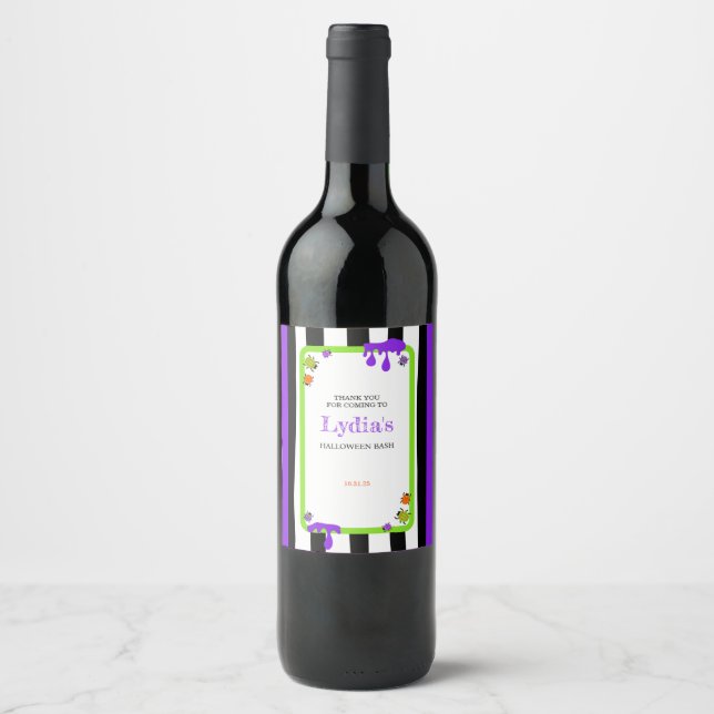 Betelgeuse Birthday Event Favour Wine Label (Front)