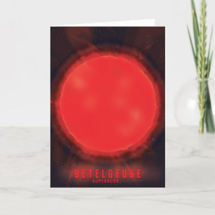betelgeuse supernova Space Art Holiday Card
