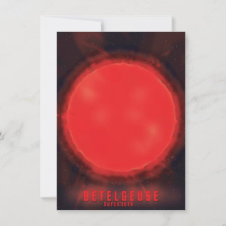 betelgeuse supernova Space Art Invitation