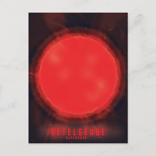 betelgeuse supernova Space Art Postcard (Front)