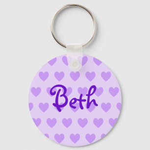 Beth in Purple Key Ring