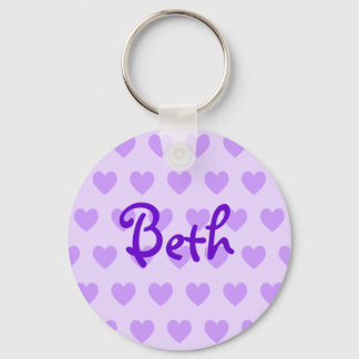 Beth in Purple Key Ring