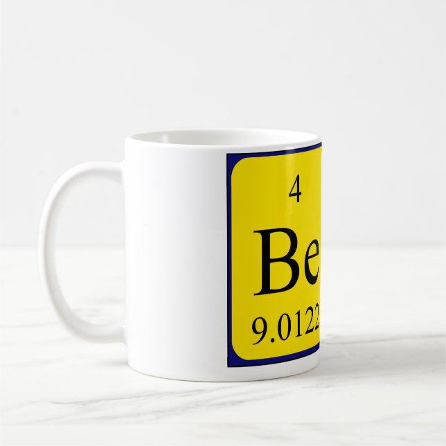 Beth periodic table name mug (Left)