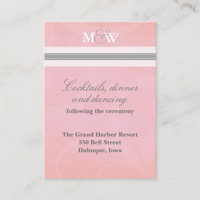Beth Reception Enclosure Card (Front)