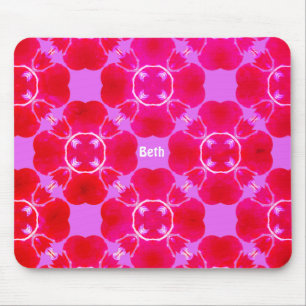 BETH ~ Retro Fractal Pattern ~ Personalised ~ Mouse Mat