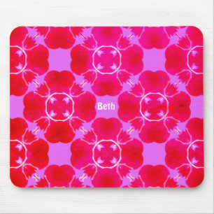 BETH ~ Retro Fractal Pattern ~ Personalised ~ Mouse Mat