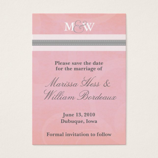 Beth (Small) Save the Date (Front)