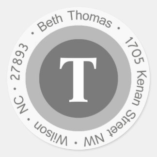 Beth Thomas Round Address Labels