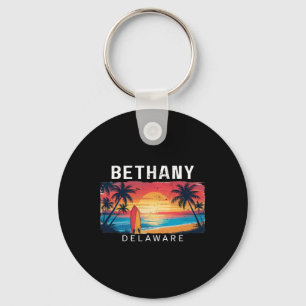 Bethany Beach Delaware Men Women Surfing Key Ring