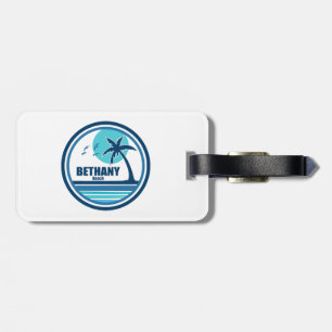 Bethany Beach Delaware Palm Tree Birds Luggage Tag