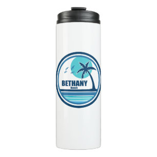 Bethany Beach Delaware Palm Tree Birds Thermal Tumbler