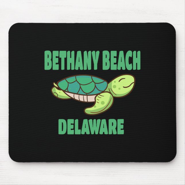 Bethany Beach Delaware Sea Turtle Themed  Mouse Mat (Front)