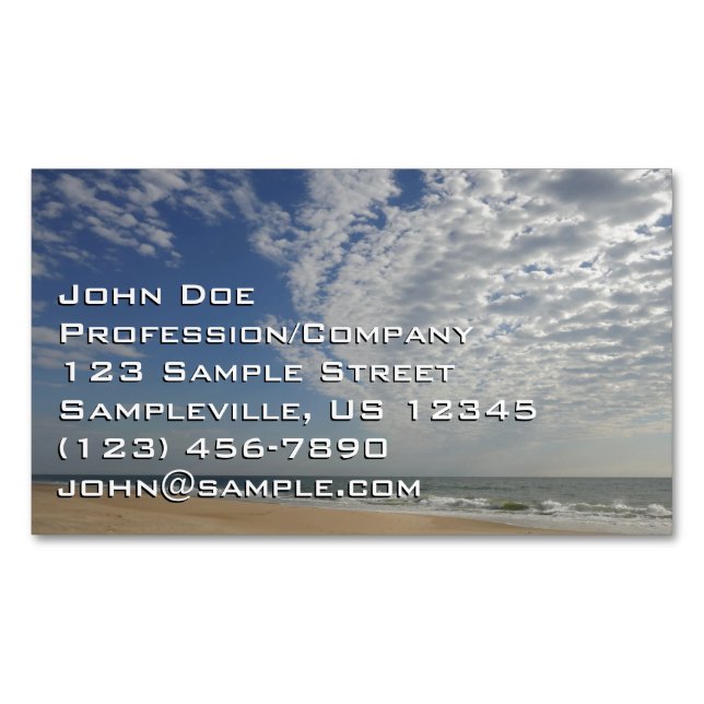 Bethany Beach II Magnetic Business Card (Front)