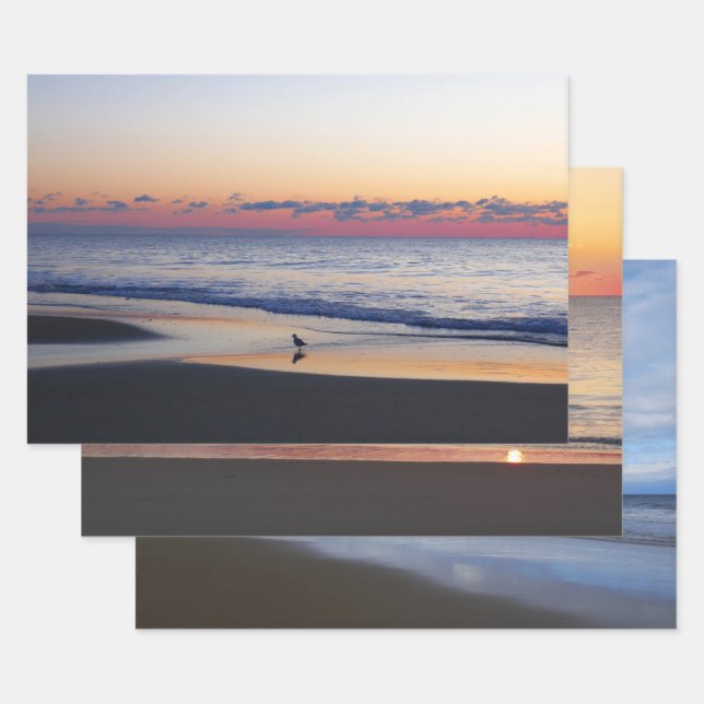 Bethany Beach Sunrise I Wrapping Paper Sheet (Set)